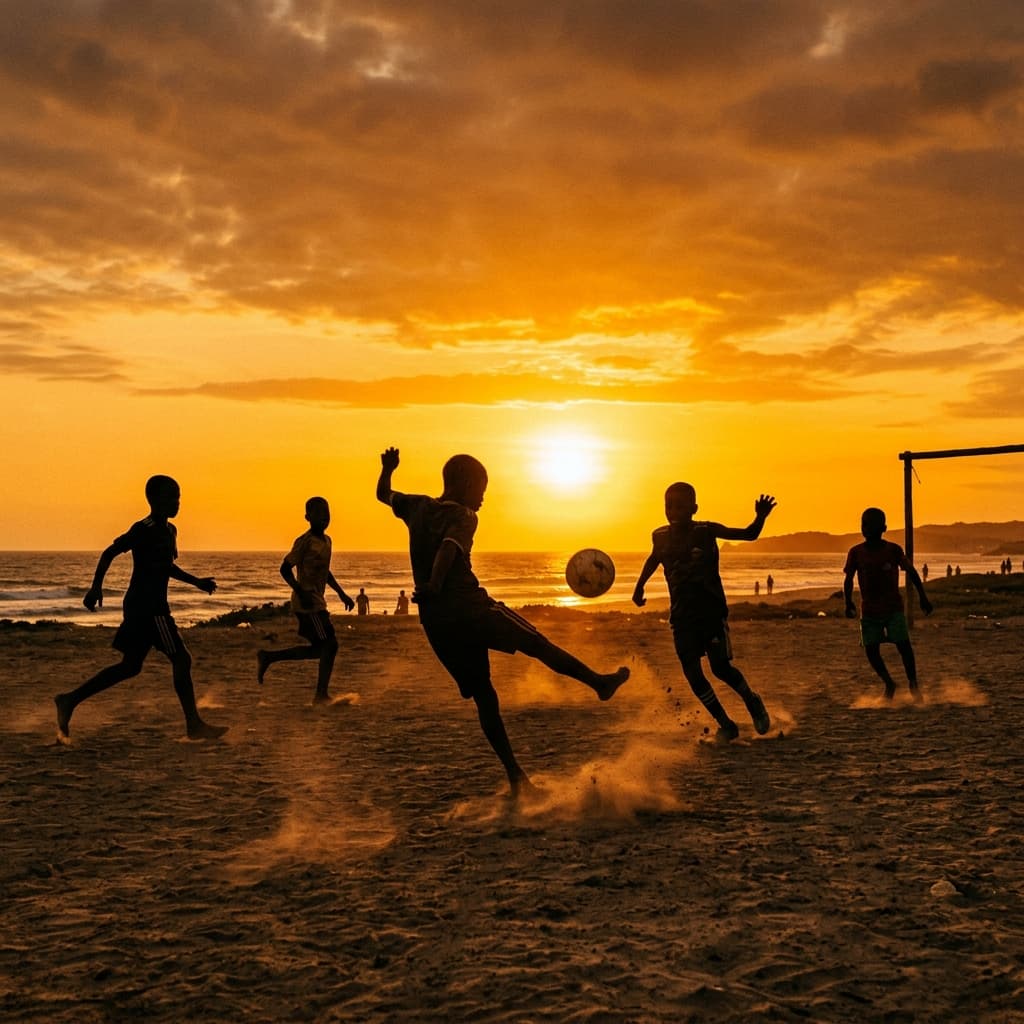 Football training at Dheera Sports Camp